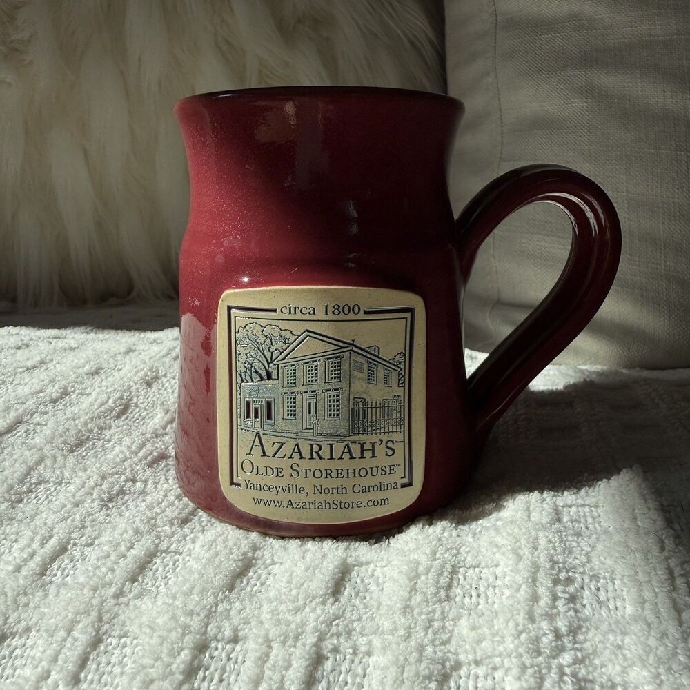Deneen Pottery Mug 2009 Hand Thrown Azariah's Olde Storehouse Yancyville NC